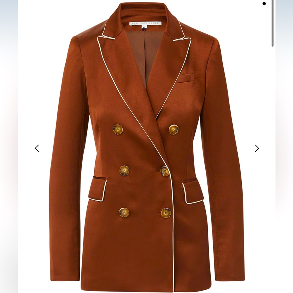 NWT VERONICA BEARD ROCHE SATIN DICKEY JACKET